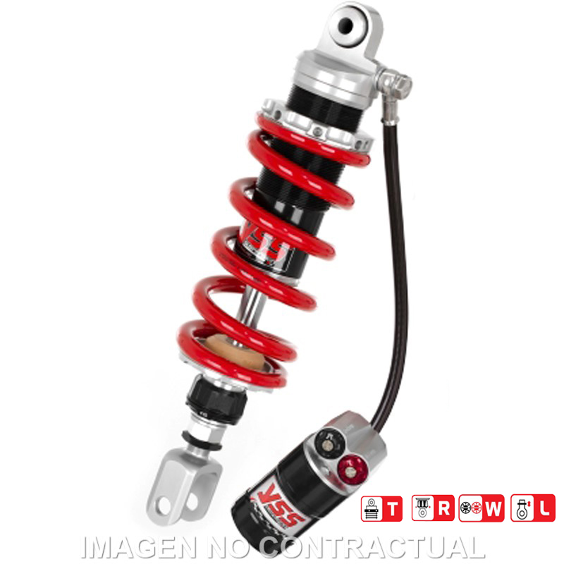 Amortiguador Trasero YSS Gas Top Line c/Botella con latiguillo Yamaha MT09