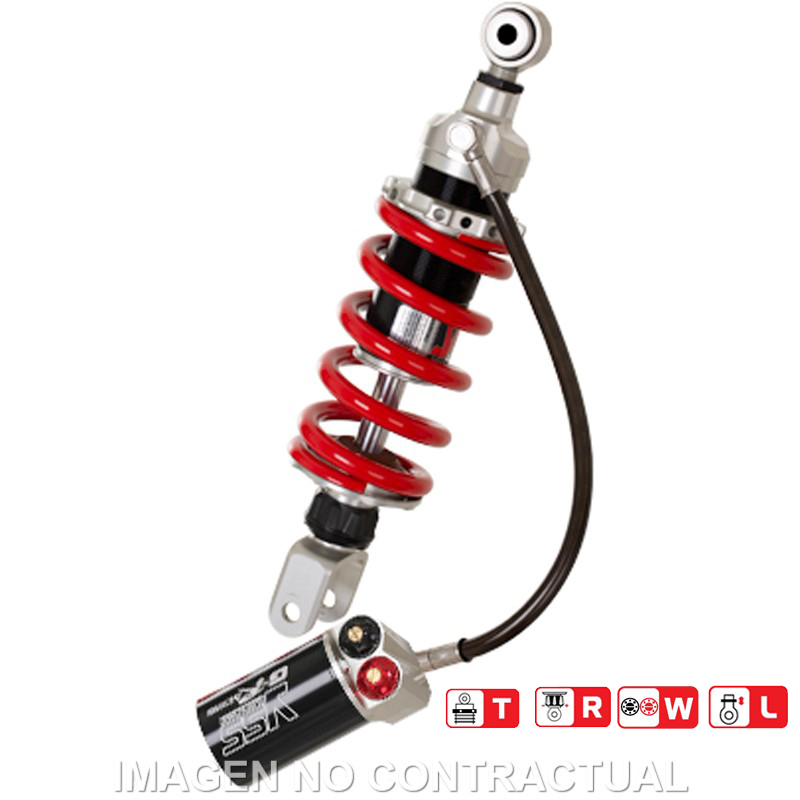 Amortiguador Trasero YSS Gas Top Line c/Botella con latiguillo Honda CB500