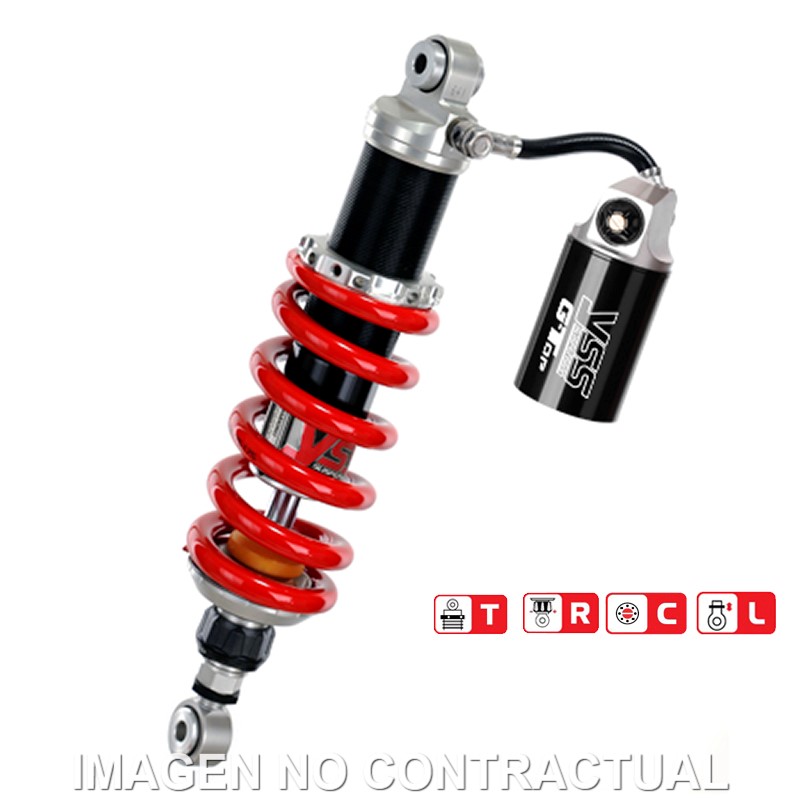 Amortiguador Trasero YSS Gas Top Line c/Botella con latiguillo Benelli 752S