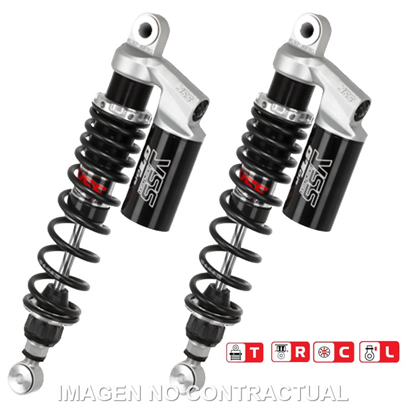 Juego Amortiguadores Traseros YSS Gas Top Line c/Botella superior Suzuki VX 800