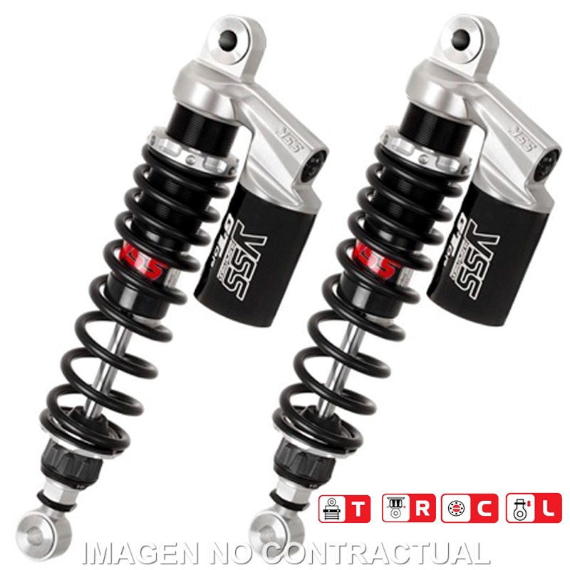 Juego Amortiguadores Traseros Yss Gas Top Line c/Botella superior Suzuki VS 1400 Intruder