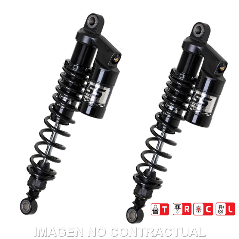 Juego Amortiguadores Traseros Yss Gas Top Line c/Botella superior Triumph Thruxton