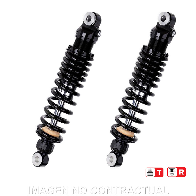 Juego Amortiguadores Traseros YSS Black Edition Gas Top Line Harley Davidson FLHR 1340
