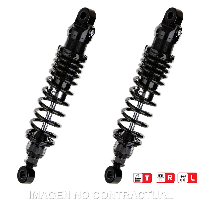 Juego Amortiguadores Traseros YSS Black Edition Gas Top Line Suzuki VZ1600