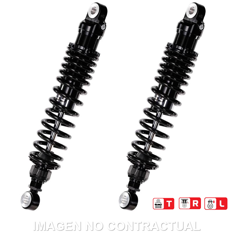 Juego Amortiguadores Traseros YSS Black Edition Gas Top Line Triumph Scrambler 900