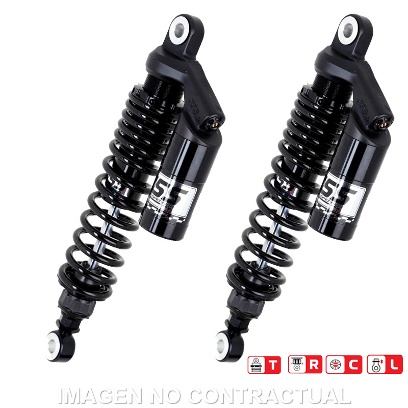 Juego Amortiguadores Traseros YSS Black Edition Gas Top Line c/Botella superior Kawasaki ZRX 1100