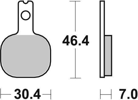 Pastilla de freno SBS P655-HF - Imagen 2