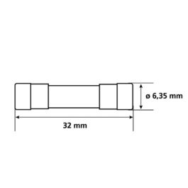 JUEGO DE 10 FUSIBLES DE CRISTAL LAMPA 12/32V