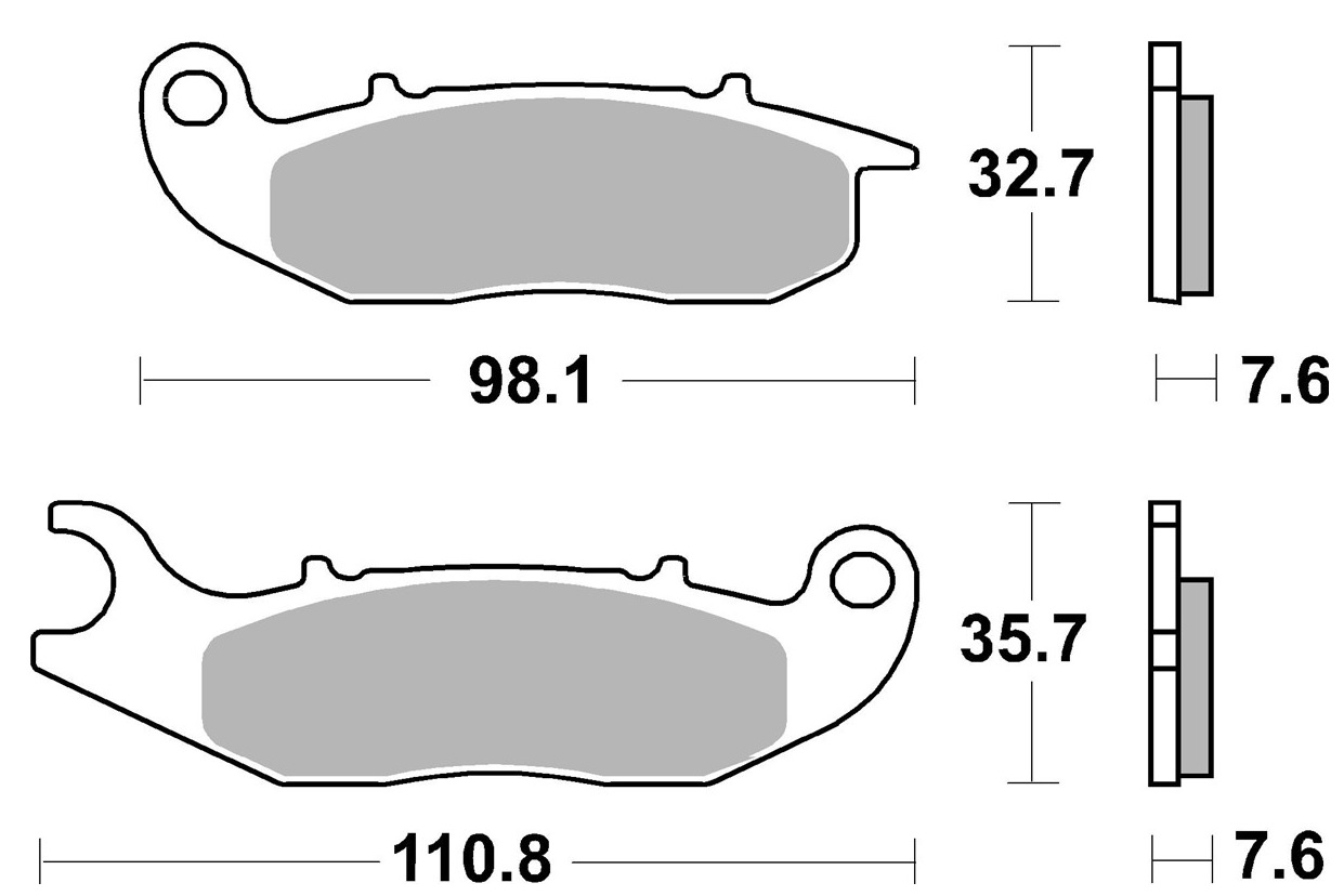 Pastilla de freno SBS P228-HM - Imagen 2