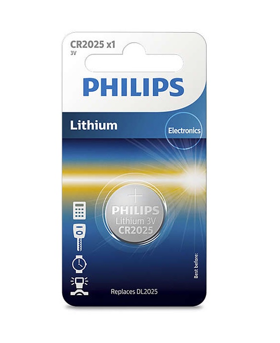 PILA BOTON LITIO PHILIPS CR2025 (CAJA 20u) - Imagen 2