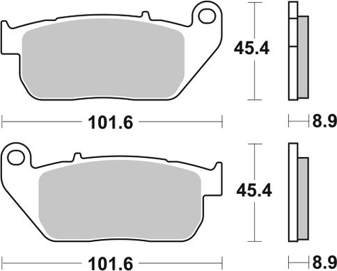 Pastilla de freno SBS P807-HF - Imagen 2