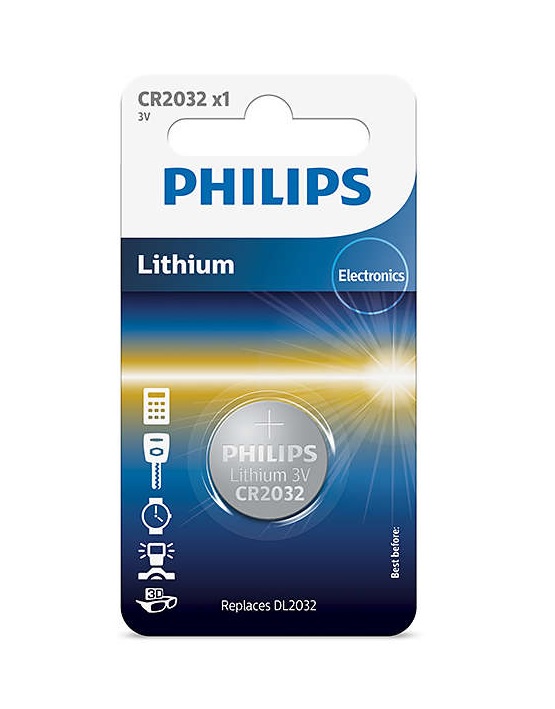PILA BOTON LITIO PHILIPS CR2032 (CAJA 20u) - Imagen 2