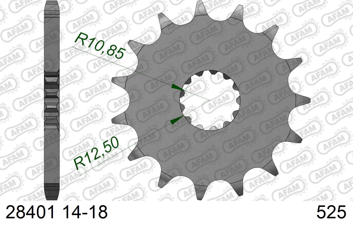 PIÑÓN AFAM 525x16 SUZUKI - Imagen 2