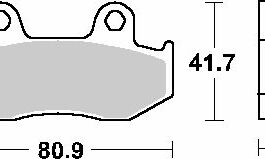Pastilla de freno SBS P104-MS