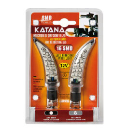 INTERMITENTES CON LED LAMPA KATANA 12V CARBON