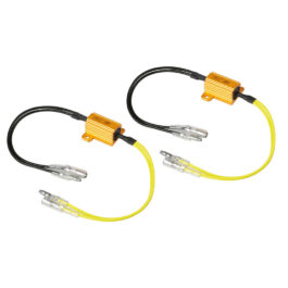 RESISTENCIAS PRECABLEADAS LAMPA CON CONECTORES RÁPIDOS 12V 6 OHM 25 W (2 UND.)