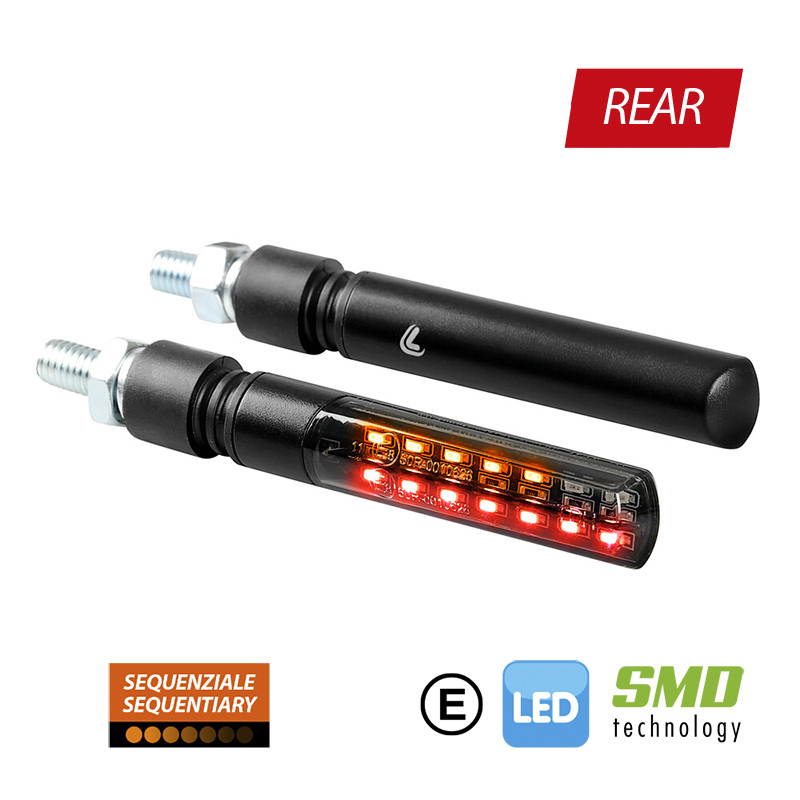 INTERMITENTES DE LED SECUENCIAL Y LUZ DE POSICIÓN/FRENO TRASERA LAMPA LINE SQ 12V