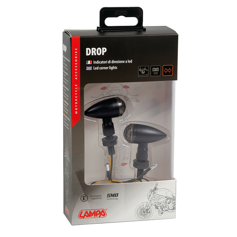 INTERMITENTES DE LED LAMPA DROP NEGRO - Imagen 3