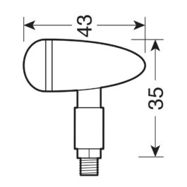 INTERMITENTES DE LED LAMPA DROP CROMO