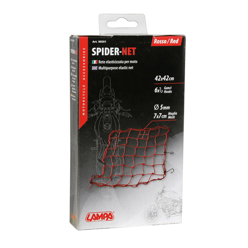 RED ELÁSTICA LAMPA SPIDER ROJO - Imagen 2
