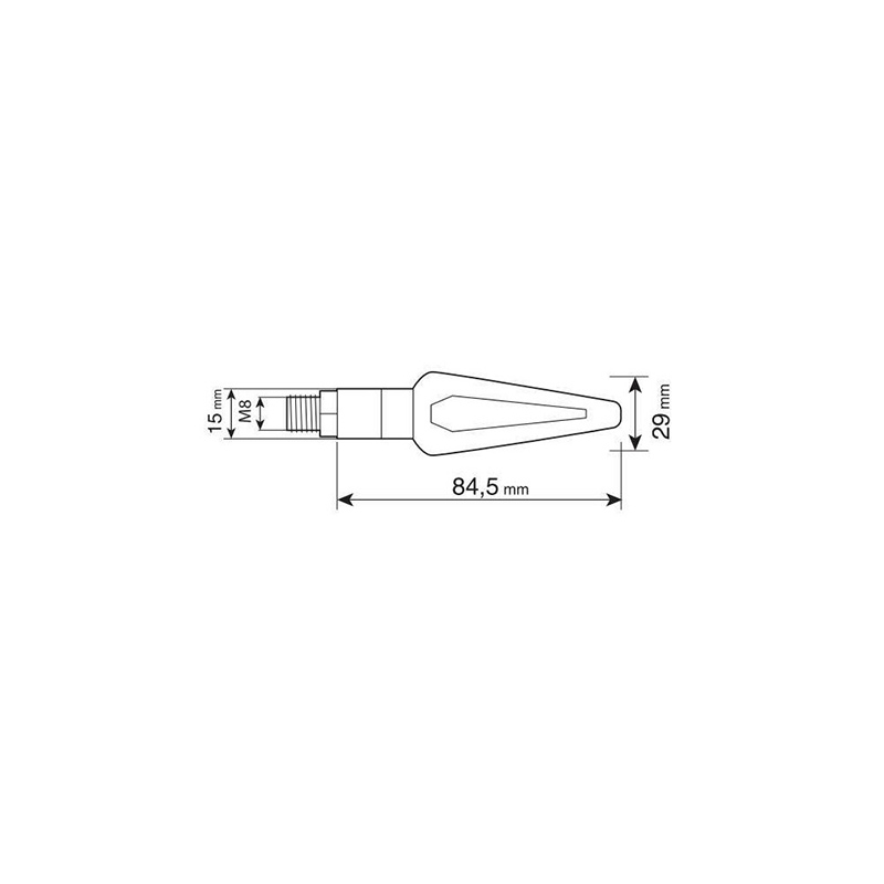 INTERMITENTES LAMPA NICON HALO 10W NEGRO - Imagen 2