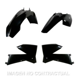 Kit estándar de plásticos Polisport para KTM EXC/EXC-F/XC/XC-F(05/07) color negro (enduro)