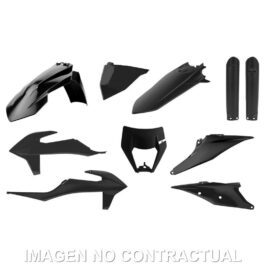 Kit completo de plásticos Polisport para KTM EXC/EXC-F (20/23) color negro (enduro)