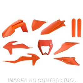 Kit completo de plásticos Polisport para KTM EXC/EXC-F (20-23) color naranja (enduro)
