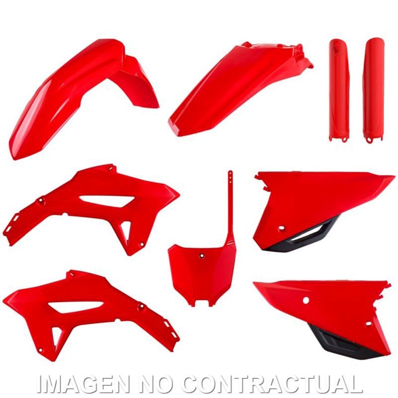 Kit completo de plásticos Polisport para Honda CRF450R(21/24)/CRF250R(22/24) color rojo (MX)