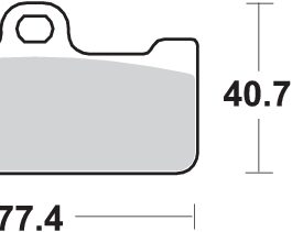 Pastilla de freno SBS P695-DS1