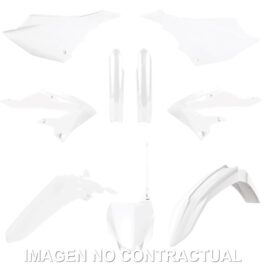Kit completo de plásticos Polisport de restyling para Yamaha YZ125/250(22/24) color blanco (MX)