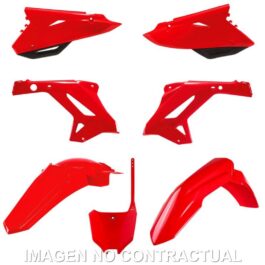 Kit completo de plásticos Polisport para Honda restyling CR125/250(02/07) CRF(22) style color rojo (MX)