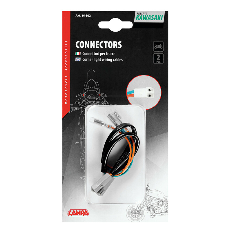 CONECTORES PARA INTERMITENTES LAMPA (2 UDS) COMPATIBLE PARA KAWASAKI - Imagen 3