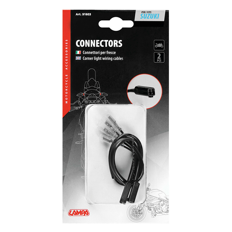 CONECTORES PARA INTERMITENTES LAMPA (2 UDS) COMPATIBLE PARA SUZUKI - Imagen 3