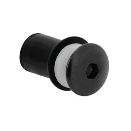 KIT TUERCAS GOMA C/TORNILLOS+ARANDELAS LAMPA NEGRO