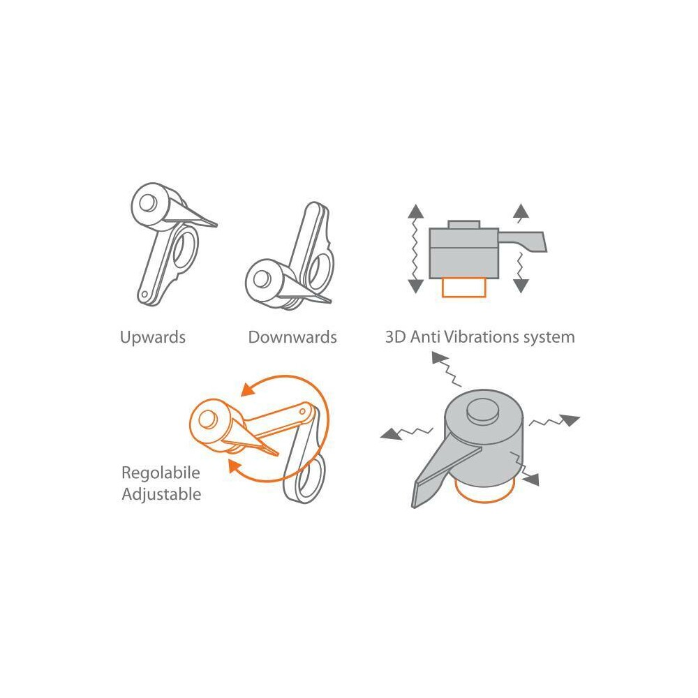 SOPORTE OPTILINE TITAN COMBO 2.0 C/DAMPER ANTIVIBRACIONES - Imagen 3