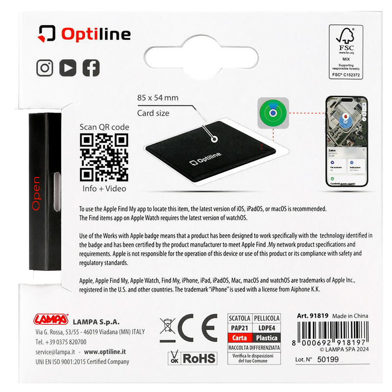 OPTITRACKER FLEX LOCALIZADOR PLEGABLE, ADHESIVO, ULTRADELGADO - Imagen 3