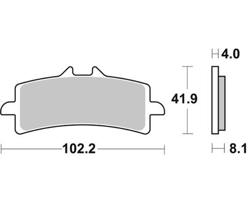 Pastilla de freno SBS P901-HS - Imagen 2