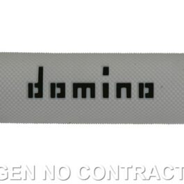 Puños Domino On Road Blanco – Negro Abiertos D 22 mm L 120-125 mm