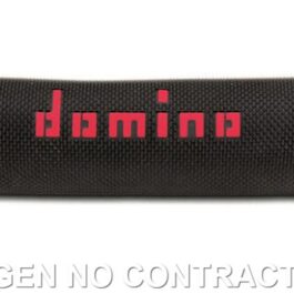 Puños Domino On Road Negro – Rojo Abiertos D 22 mm L 120-125 mm