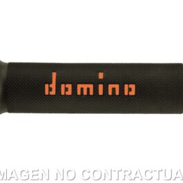 Puños Domino On Road Negro – Naranja Abiertos D 22 mm L 120-125 mm