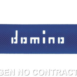 Puños Domino On Road Azul – Blanco Abiertos D 22 mm L 120-125 mm