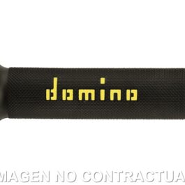 Puños Domino On Road Negro – Amarillo Abiertos D 22 mm L 120-125 mm