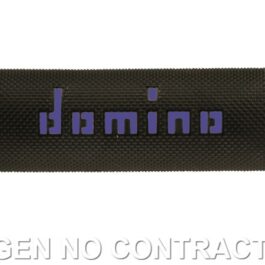 Puños Domino On Road Negro – Azul Abiertos D 22/26 mm L 120-125 mm