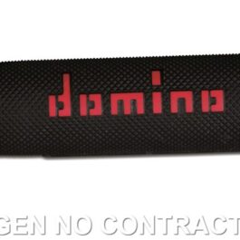 Puños Domino ATV Negro – Rojo Cerrados