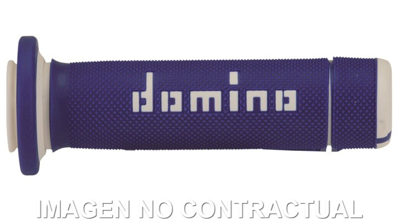 Puños Domino ATV Azul - Blanco Cerrados