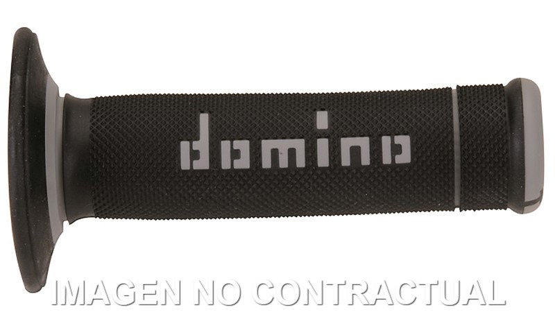 Puños Domino OFF Road X-Treme Negro - Gris Cerrados D 22 mm L 118 mm