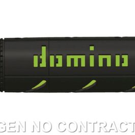 Puños Domino XM2 Super soft Negro – Verde Abiertos D 22 mm L 120-125 mm