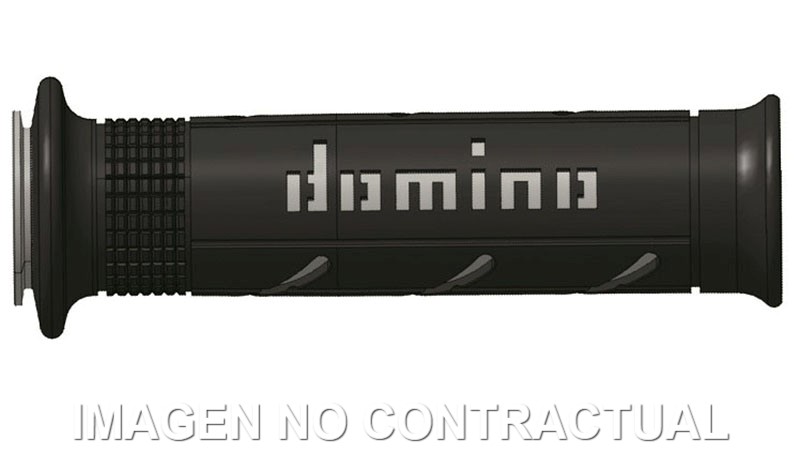 Puños Domino XM2 Super soft Negro - Gris Abiertos D 22 mm L 120-125 mm