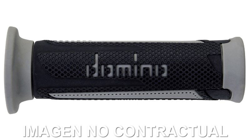 Puños Domino Turismo Antracita-Gris Abiertos D 22 mm L 120 mm